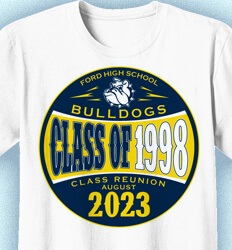 Class Reunion T Shirts - Classic Badge - desn-769e2